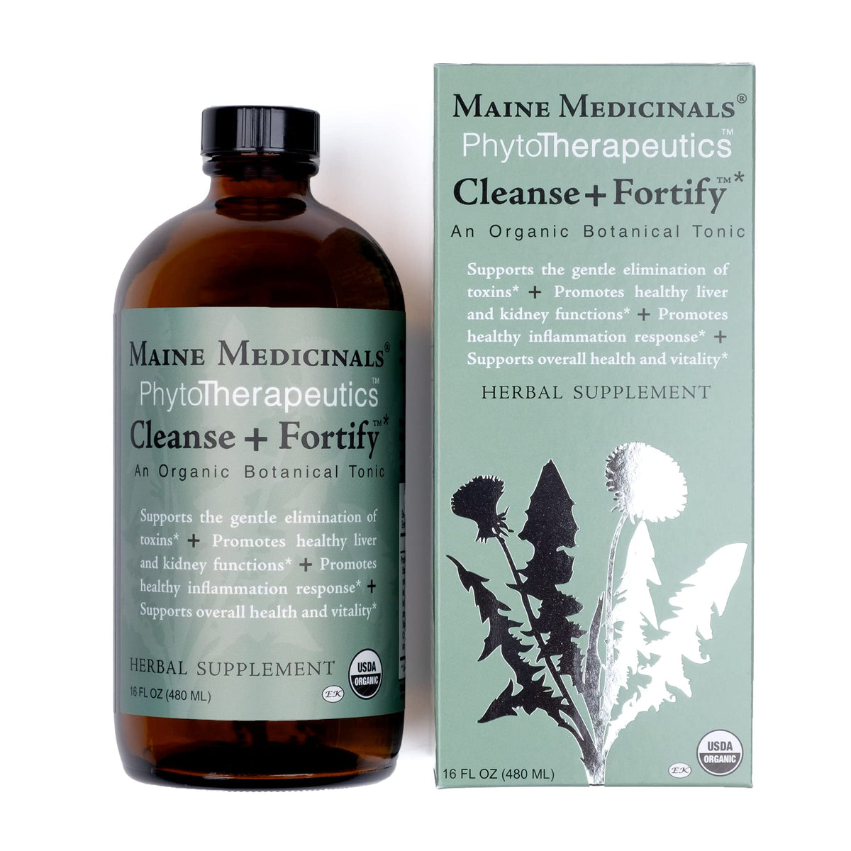 Maine Medicinals Cleanse + Fortify Organic Liver Detox and Kidney