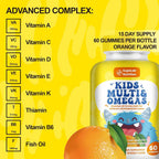 MEGNETA Kids Multivitamin & Omega Gummies with Fish Oil - 60 Gummies - image 4