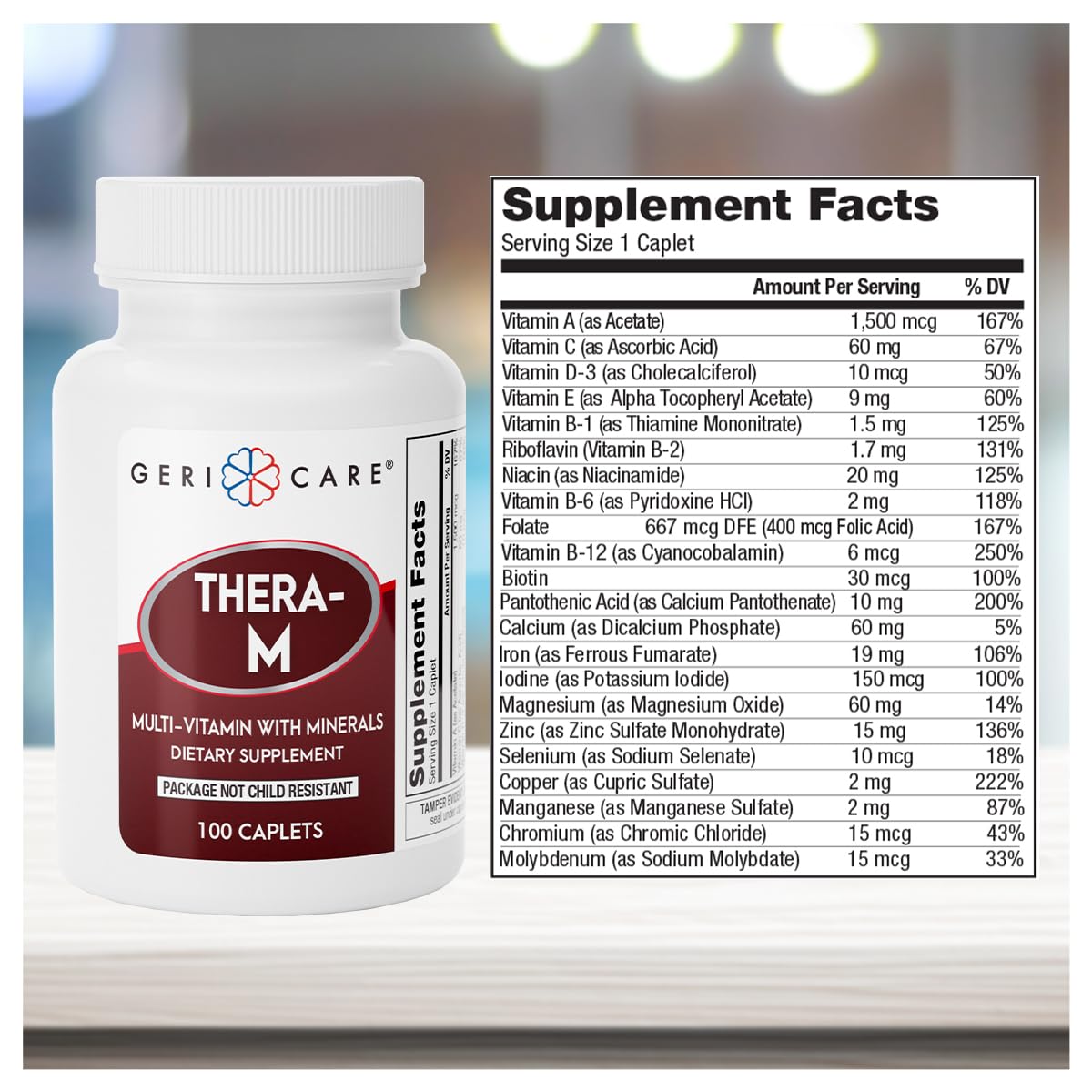 GeriCare Thera M Multivitamin - 200 Caplets - image 3