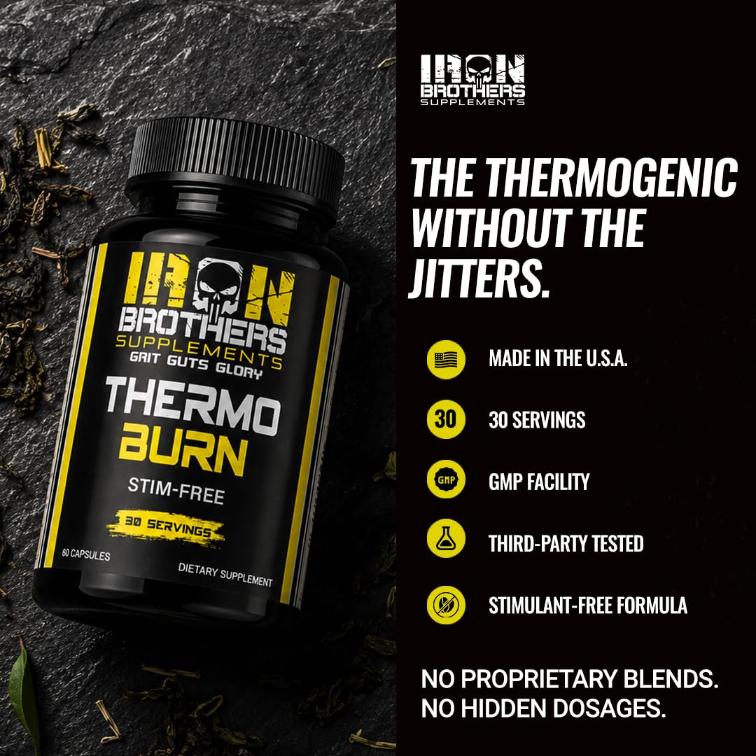 Iron Brothers Stimulant Free Fat Burner - 60 Capsules - image 7