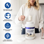 Vitauthority Whey Protein Powder for Women Salted Caramel - 30 Servings - image 2