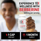 10X Health Berberine 500mg - 30 Capsules - image 6