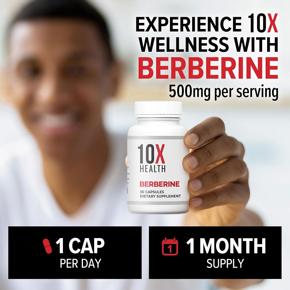 10X Health Berberine 500mg - 30 Capsules - image 6