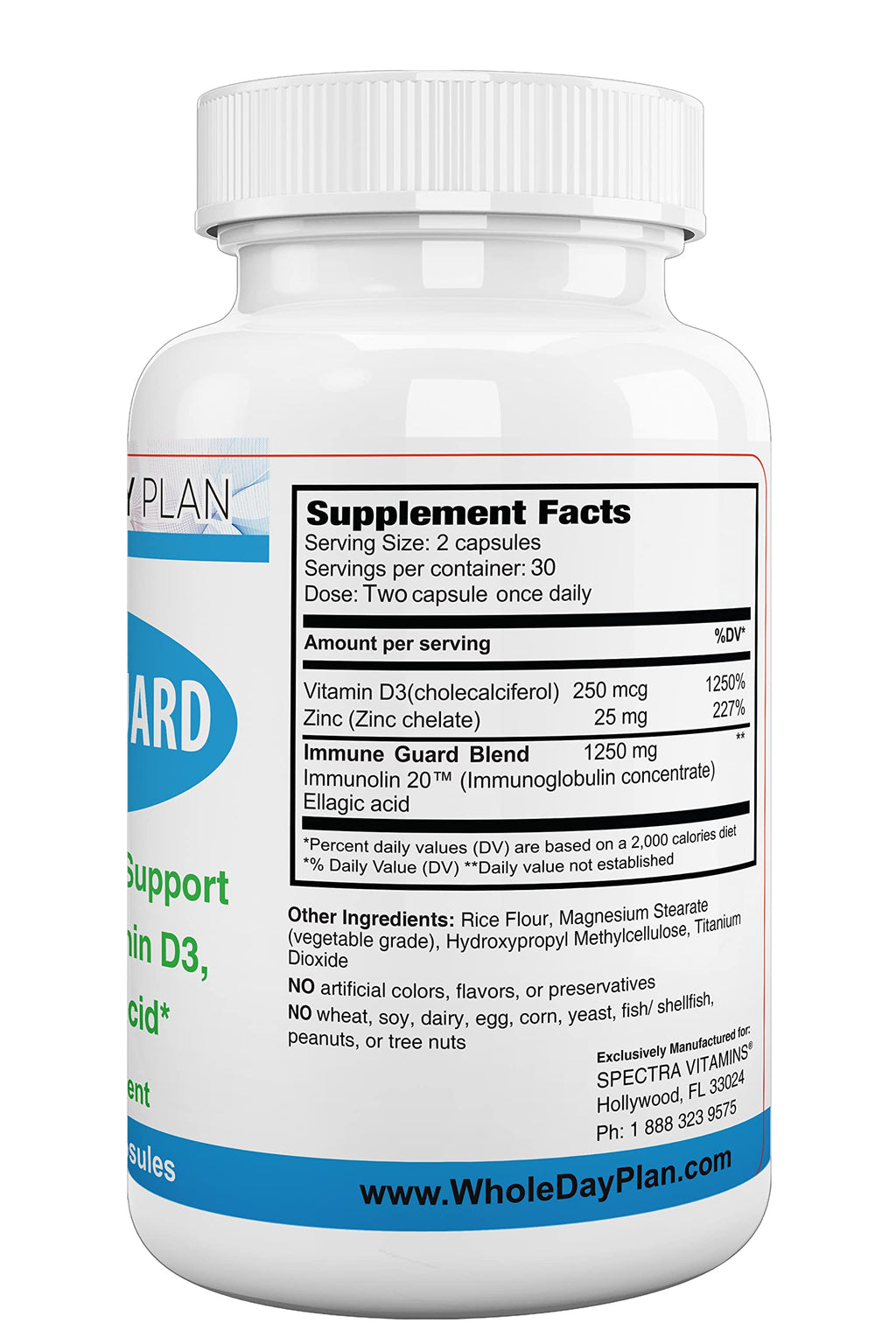 Spectra Vitamins Immune Guard Immunolin D3 - 60 Capsules - image 5