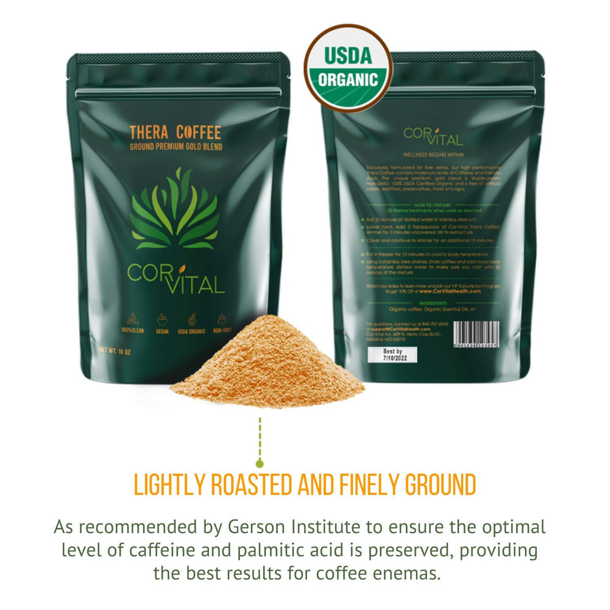 Cor-Vital Organic Coffee Enema - 5 lb (Pack of 5) - image 2