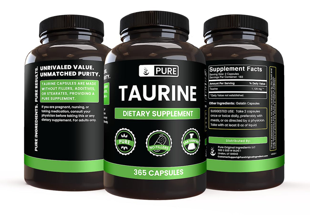 Pure Original Ingredients Taurine No Magnesium Or Rice Fillers
