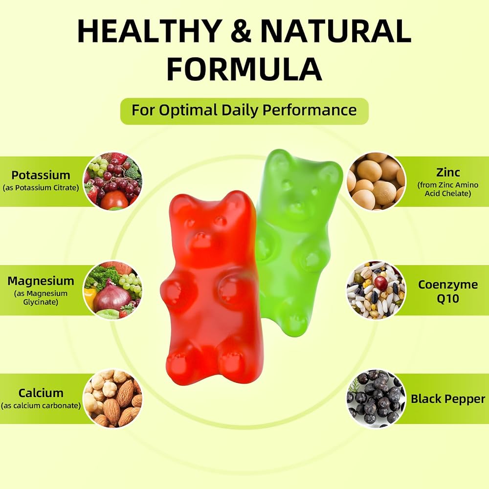GrnLife Potassium Magnesium Supplement Gummies