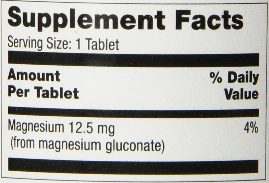 Optimum Magnesium Gluconate 250 mg - 100 Tablets - image 5
