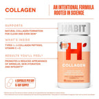 Health by Habit Capsule Collagen Standard 60 PC Count Container