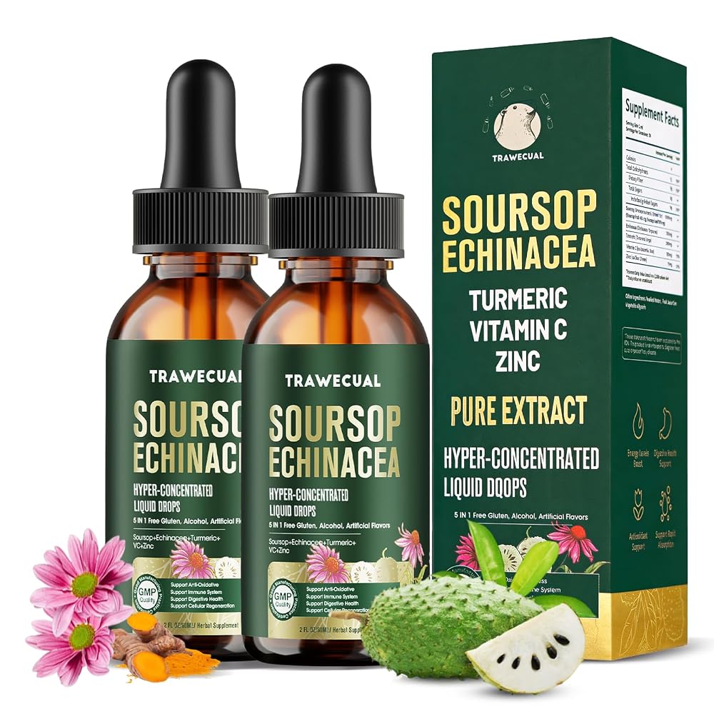 Trawecual Soursop Liquid Drops Herbal Supplement