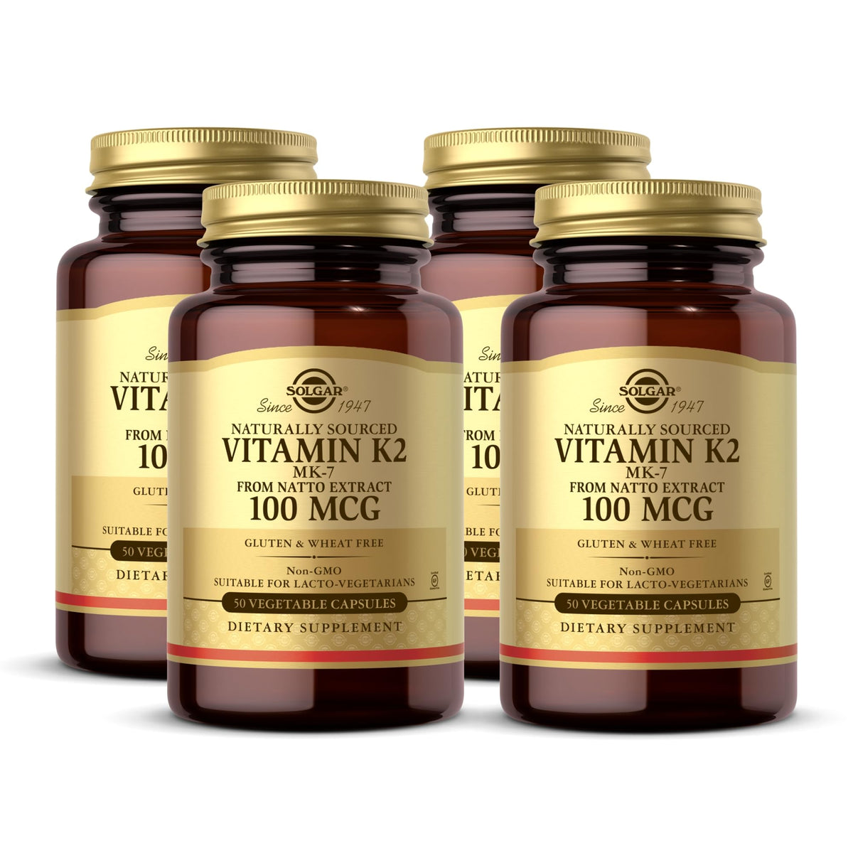 Solgar Vitamin K2 MK-7 100 mcg Bone Health - 200 Capsules