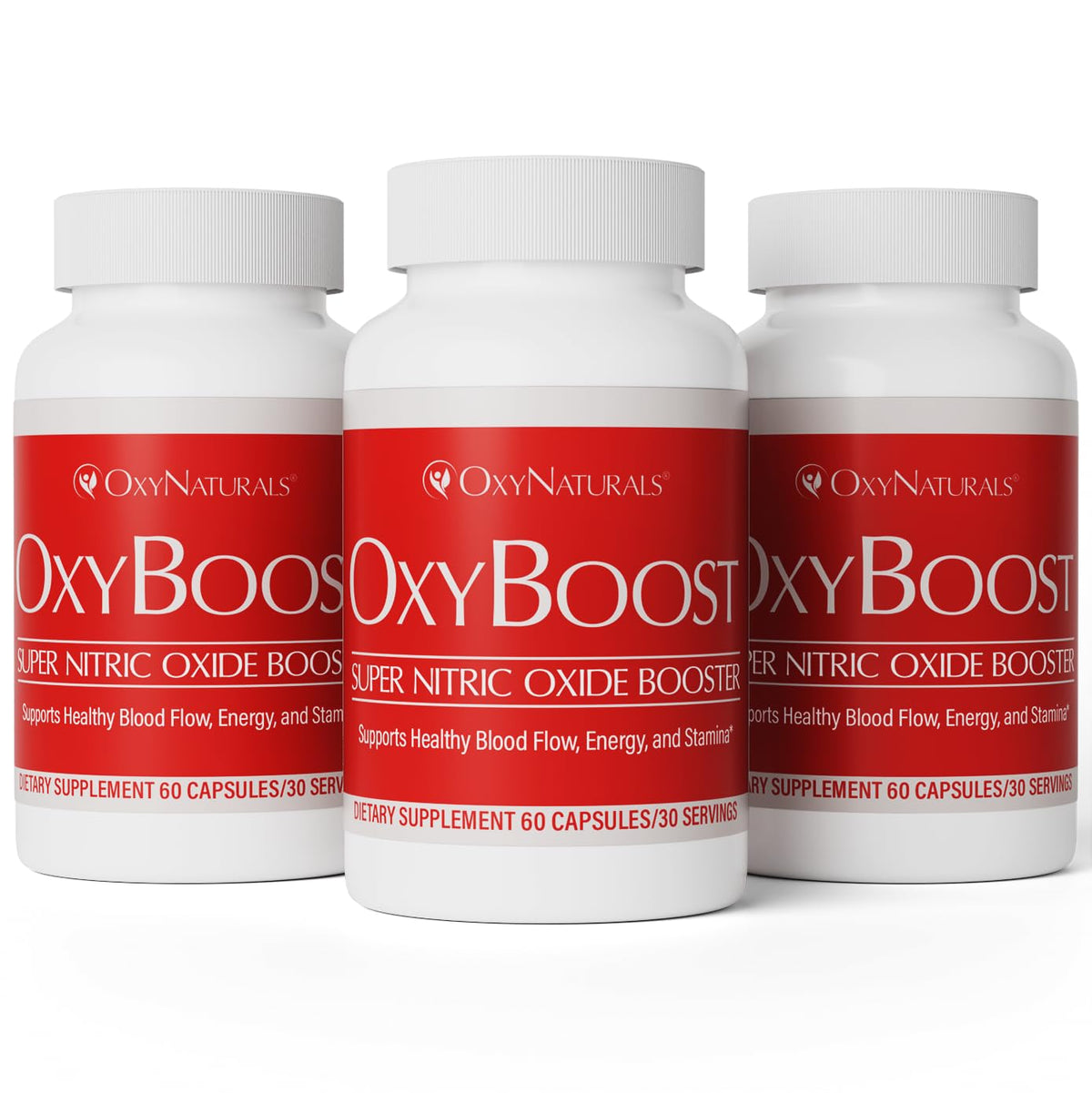 OxyNaturals OxyBoost Nitric Oxide Supplement - 180 Capsules