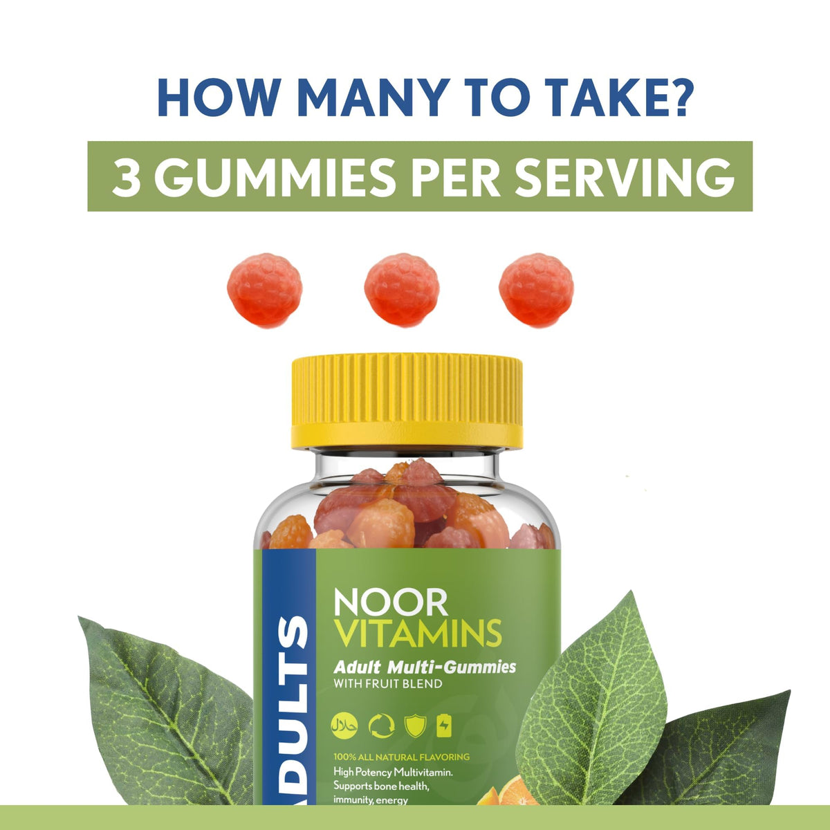 Noor Vitamins Adult Multivitamin Gummy - 90 Count - image 5