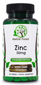 Herbal Forest Zinc 50 mg - 100 Tablets