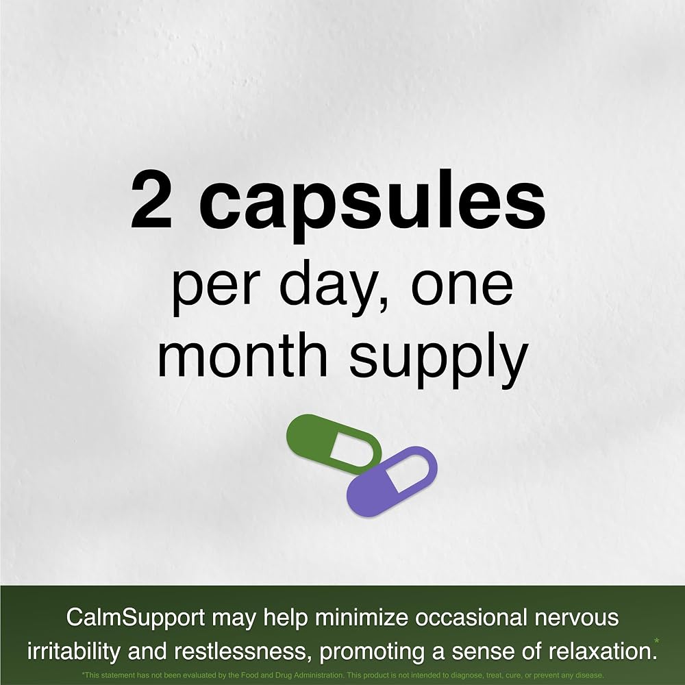 Vitamin Support CalmSupport Stress & Relaxation - 60 Capsules - image 3
