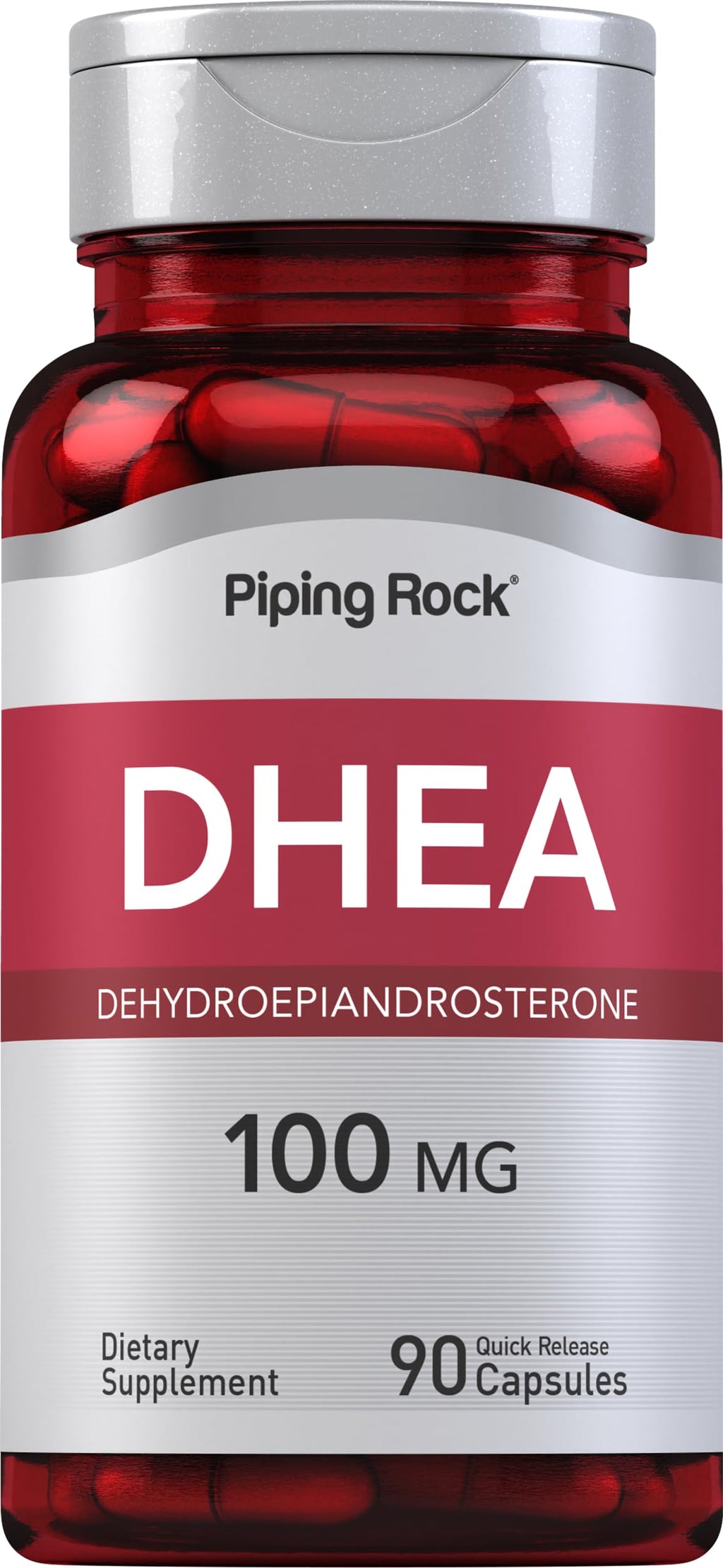 Piping Rock DHEA Supplement 100mg - 90 Capsules
