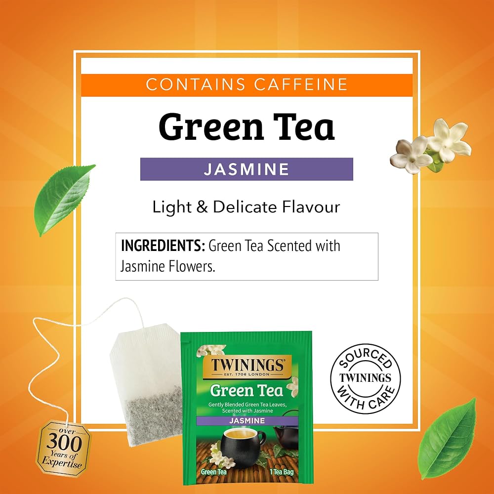 Twinings Green Tea with Jasmine - 20 Teabags - image 4