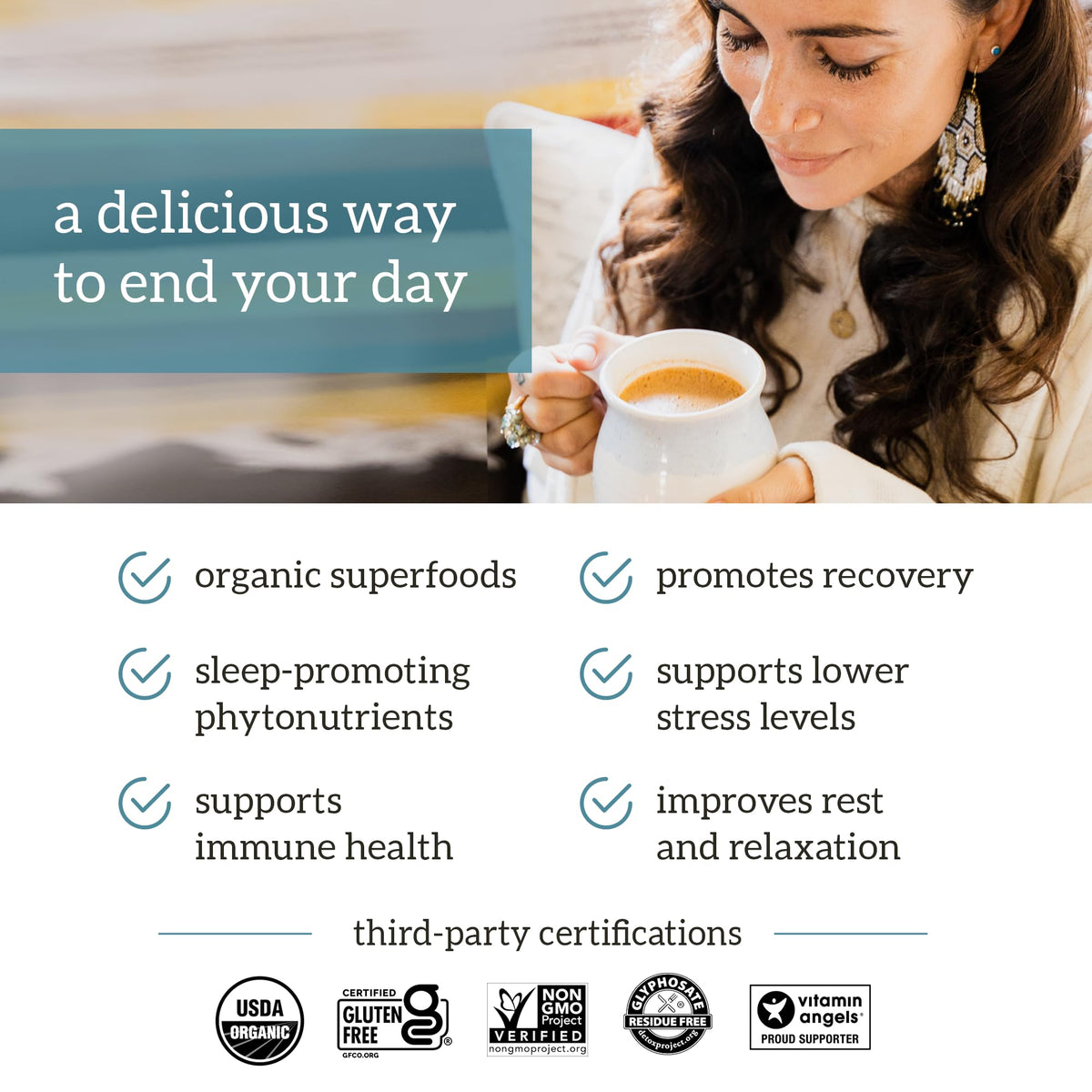 Organifi Gold Turmeric Tea Powder for Sleep - 90 Servings - image 4