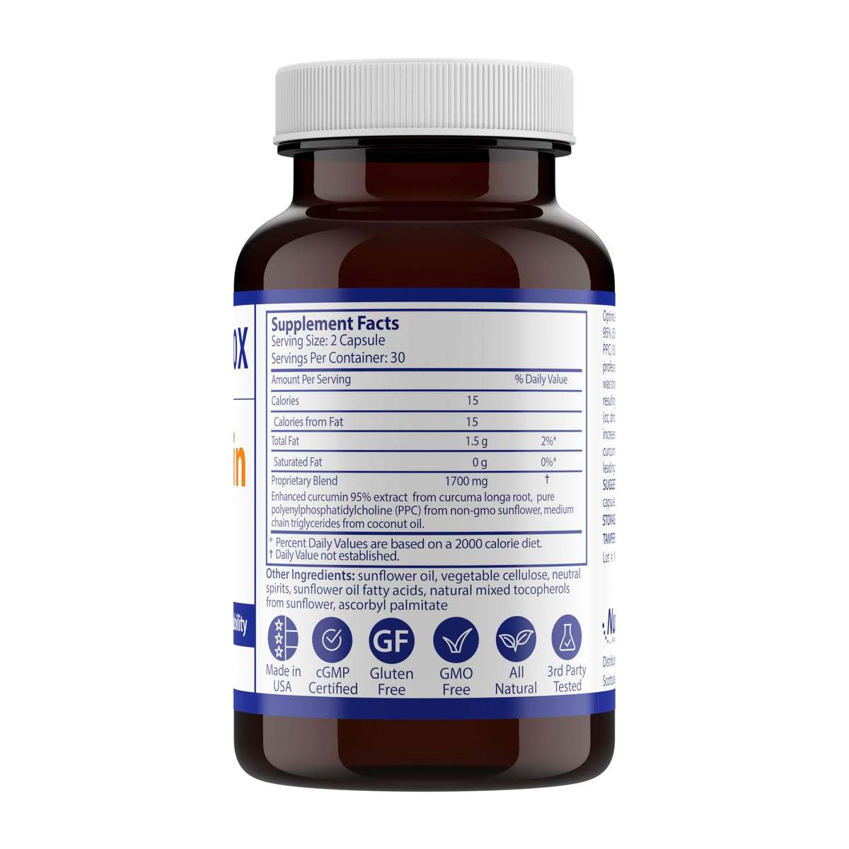 Nutrasal Optima 90X Curcumin - 60 Capsules - image 2