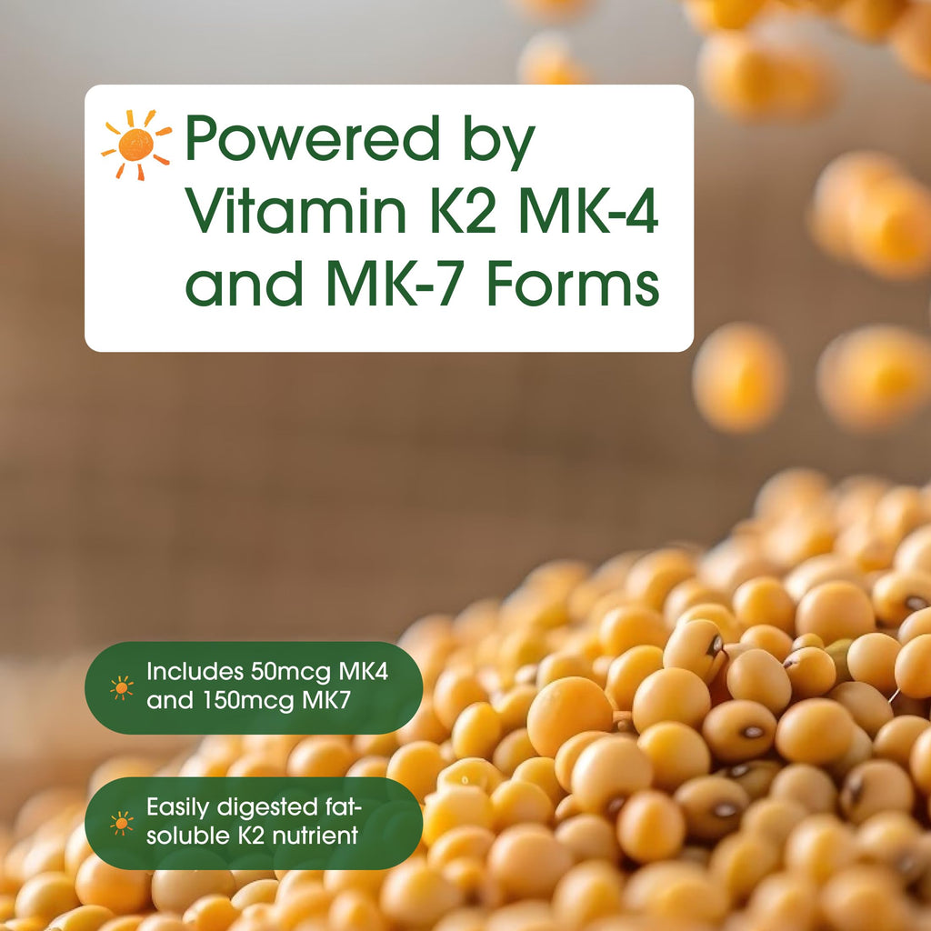 NatureBell Vitamin K2 200mcg MK-7 & MK-4 Complex - 240 Capsules - image 6