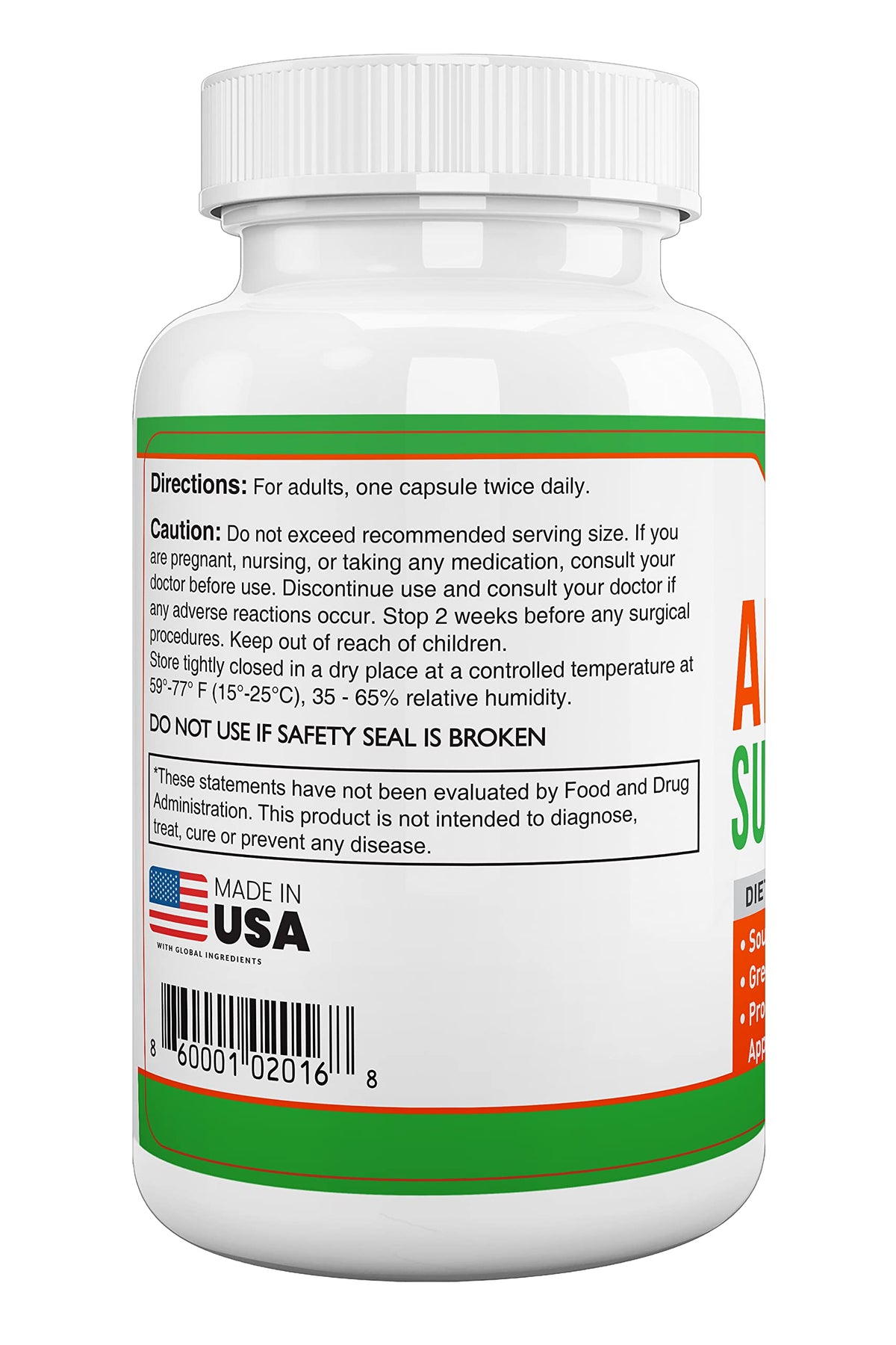Spectra Vitamins Appetite SUPPRESSANT Natural Supplement to Help You