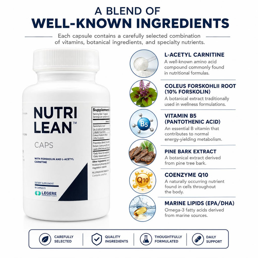 Legere Pharmaceuticals NutriLean - 60 Capsules - image 4