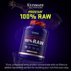Ultimate Nutrition Prostar 100% Raw Whey Protein Concentrate Powder