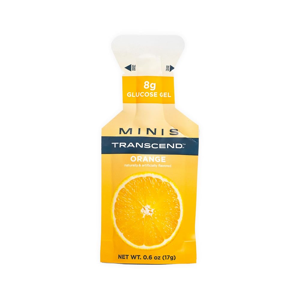 Transcend Foods Mini Orange Gel (.6 oz) Fast-Acting Carb Gel