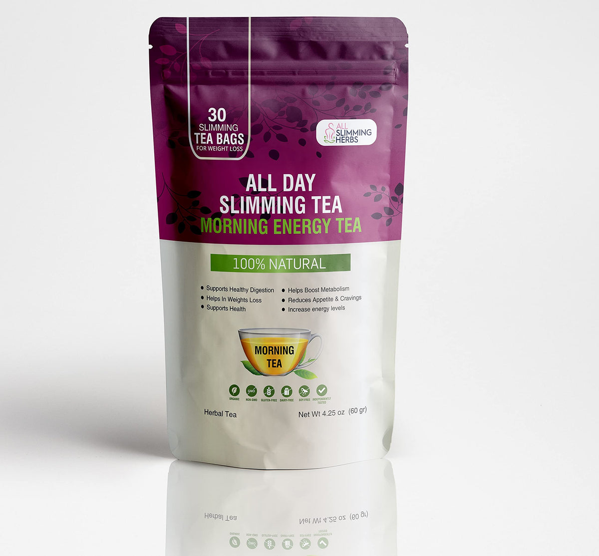 ALL SLIMMING HERBS All Day Slimming Tea for Weight Loss - 60 Bags - image 5