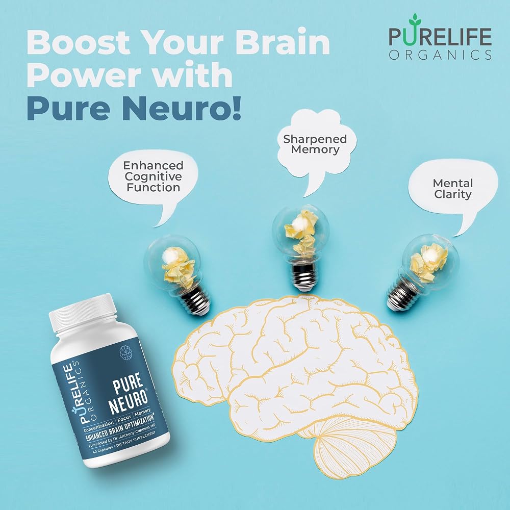 PureLife Organics Pure Neuro Brain Support - 60 Capsules - image 5