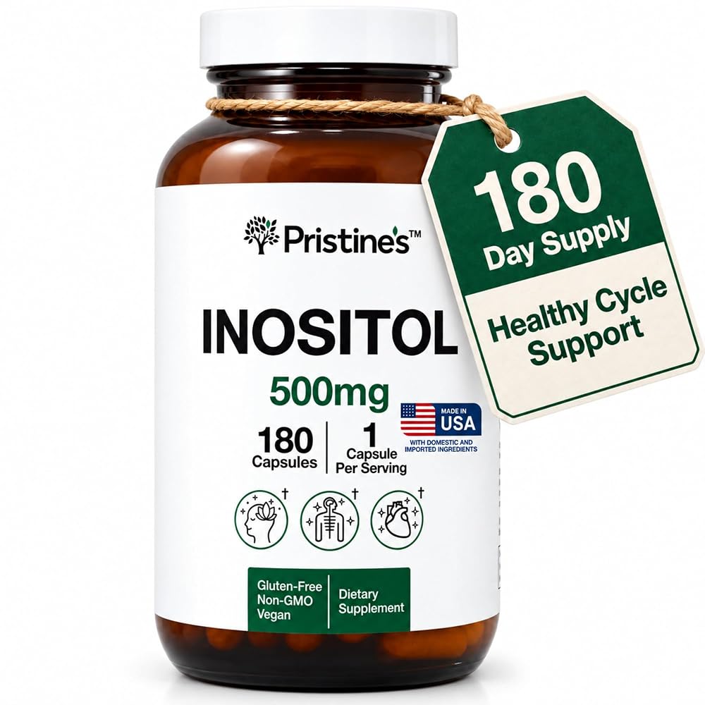 PRISTINE'S Myo Inositol 500mg Capsules for Women - 180 Capsules