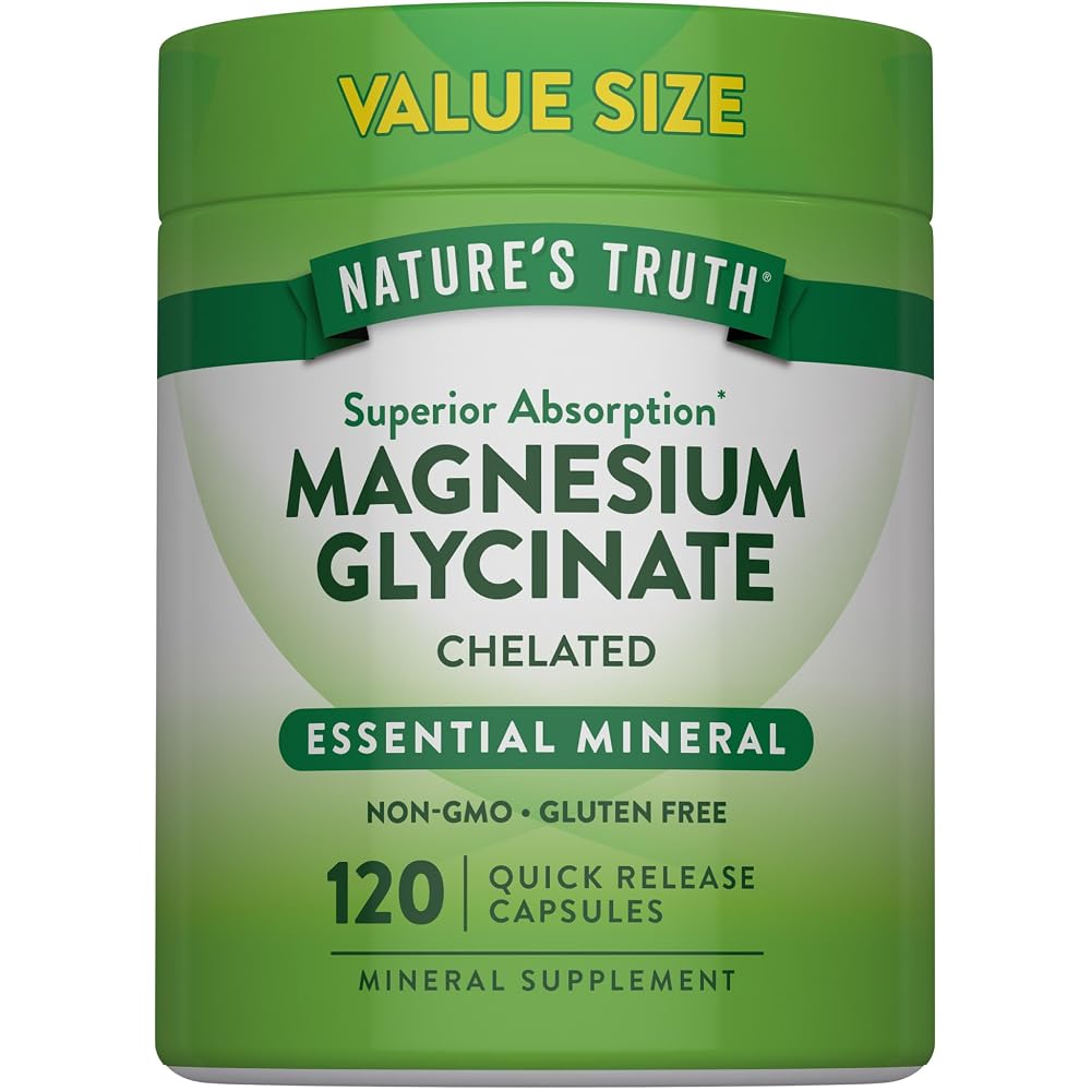 Nature's Truth Magnesium Glycinate 200mg - 120 Capsules