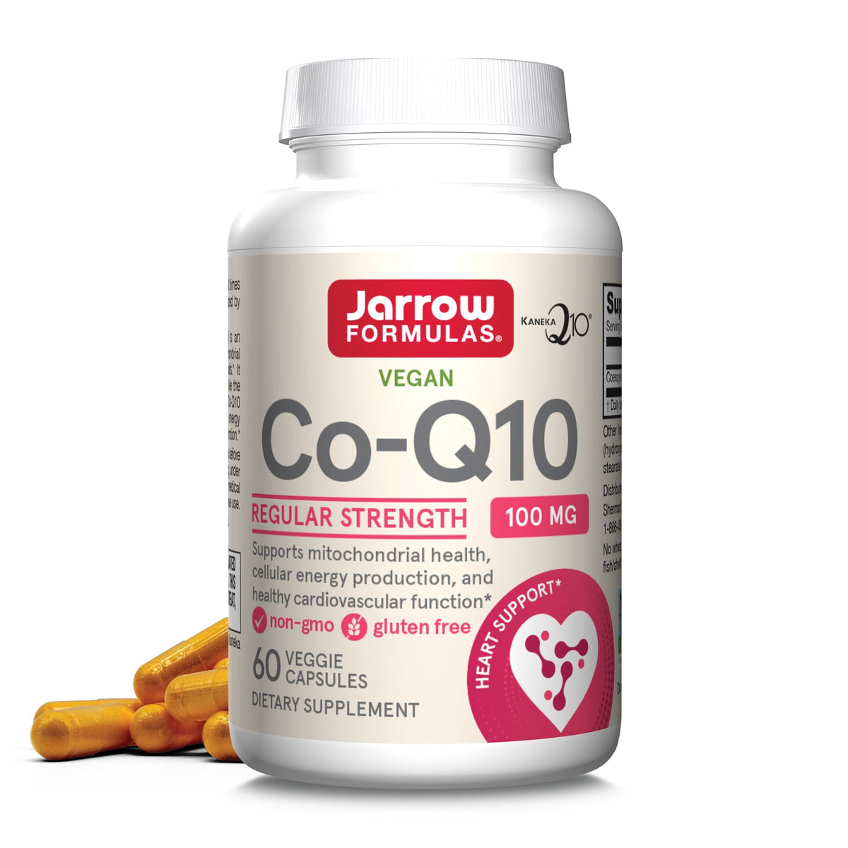 Jarrow Formulas Co-Q10 100 mg Ubiquinone - 60 Capsules