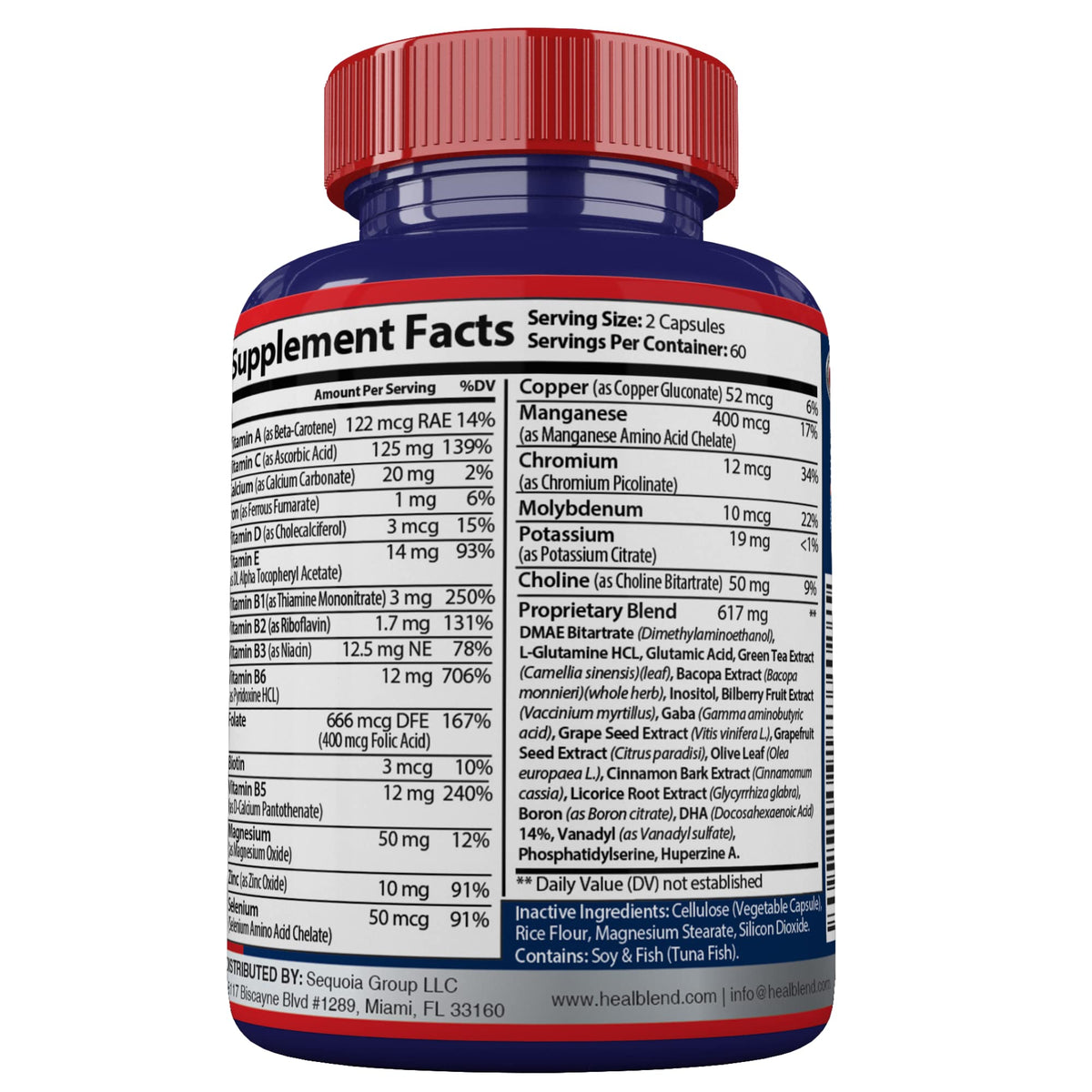 healblend Neuro Plus Brain & Focus Formula - Nootropic Brain Booster