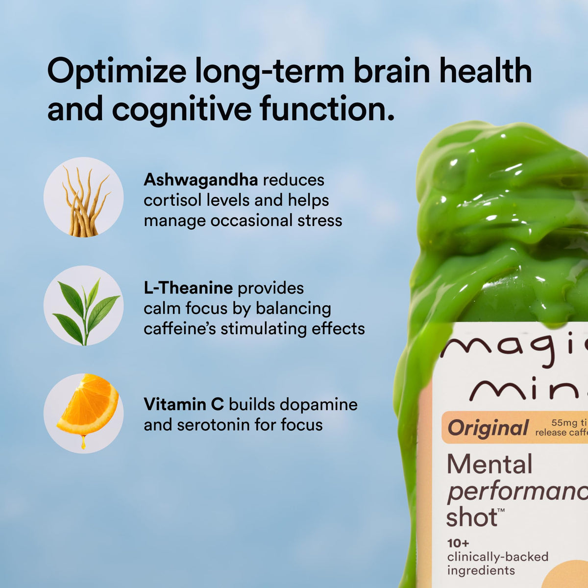 Magic Mind Original Energy & Focus Nootropic Shot - 5 Pack - image 7