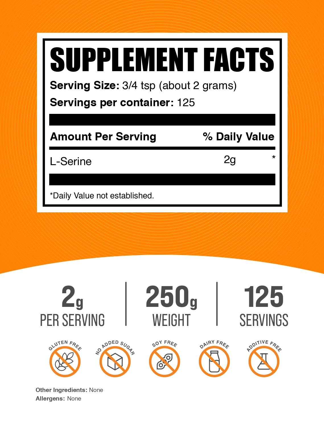 BulkSupplements.com L-Serine Powder Supplement