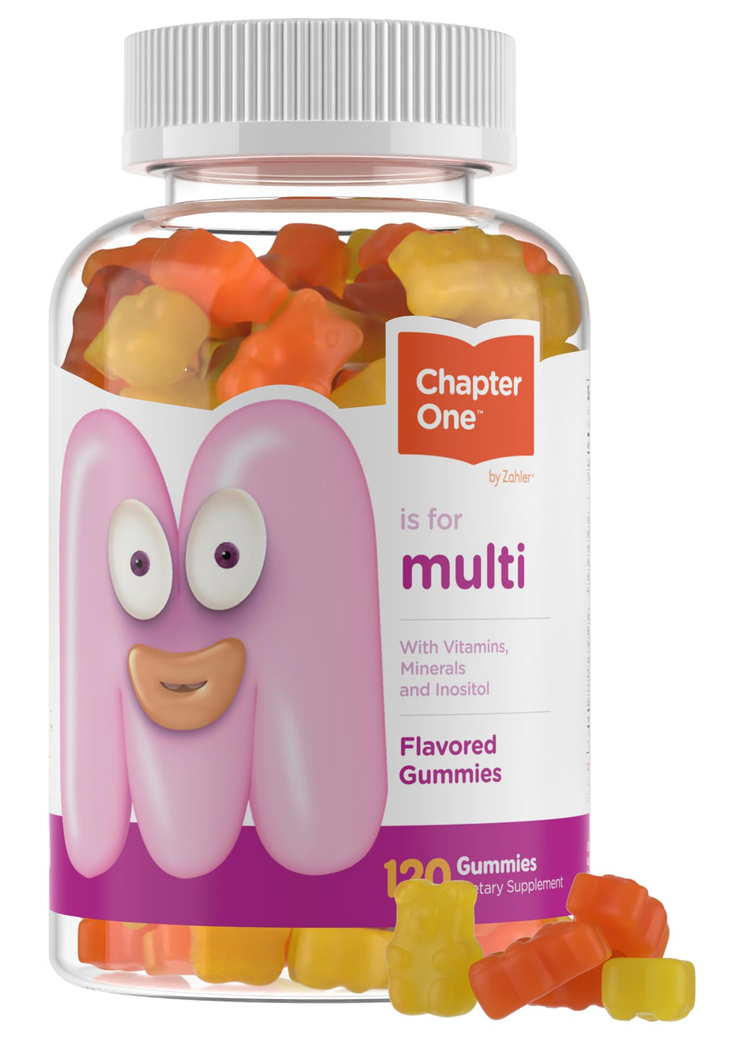 Zahler Chapter One Kids Multivitamin Gummy with 13 Vitamins - 120 Gummies