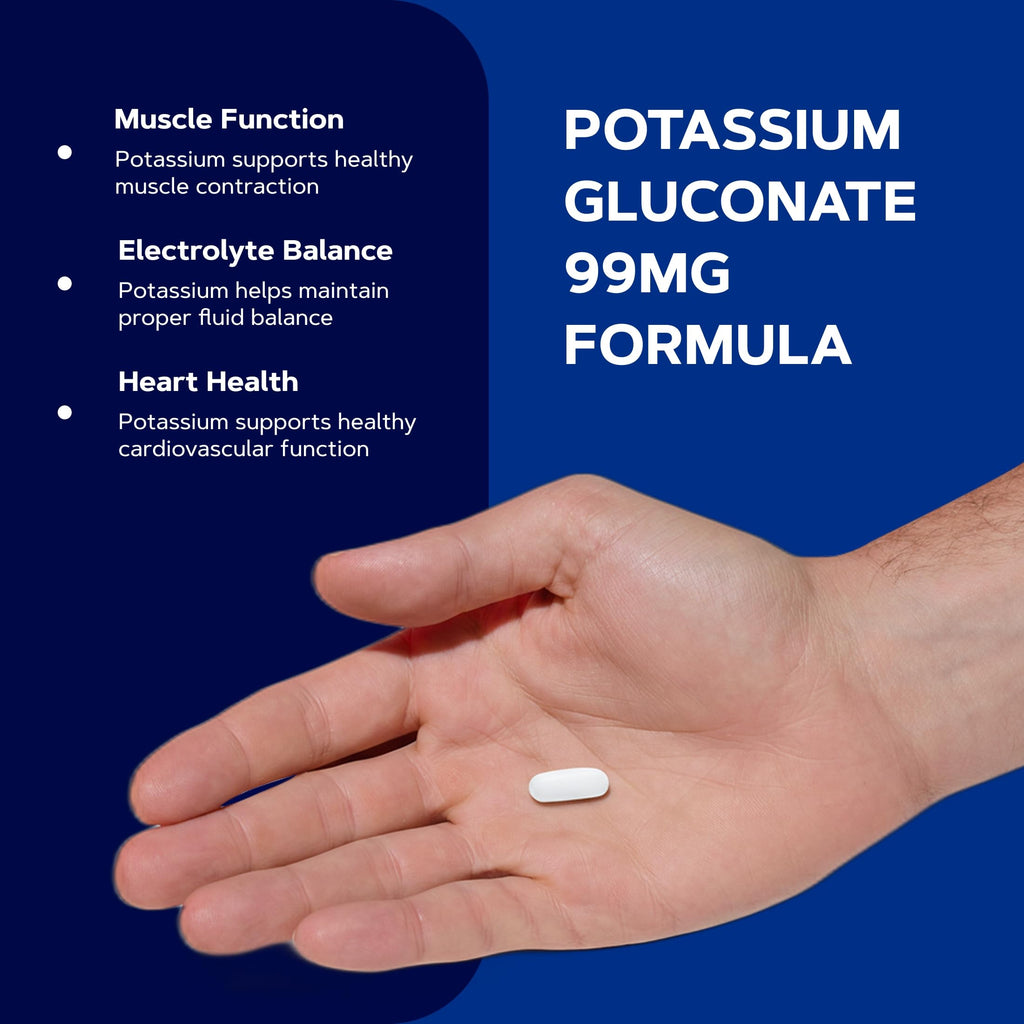 GNC Potassium Gluconate 99mg - 100 Tablets - image 4
