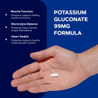GNC Potassium Gluconate 99mg - 100 Tablets - image 4