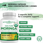 Mother Nature Organics Moringa Leaf Capsules 1000mg - 120 Capsules - image 9