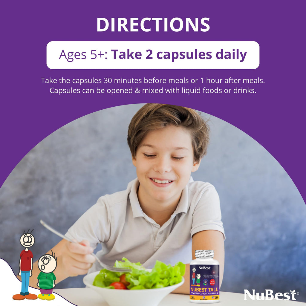 NuBest Tall Bone Strength Capsules for Kids & Teens - 60 Capsules - image 4
