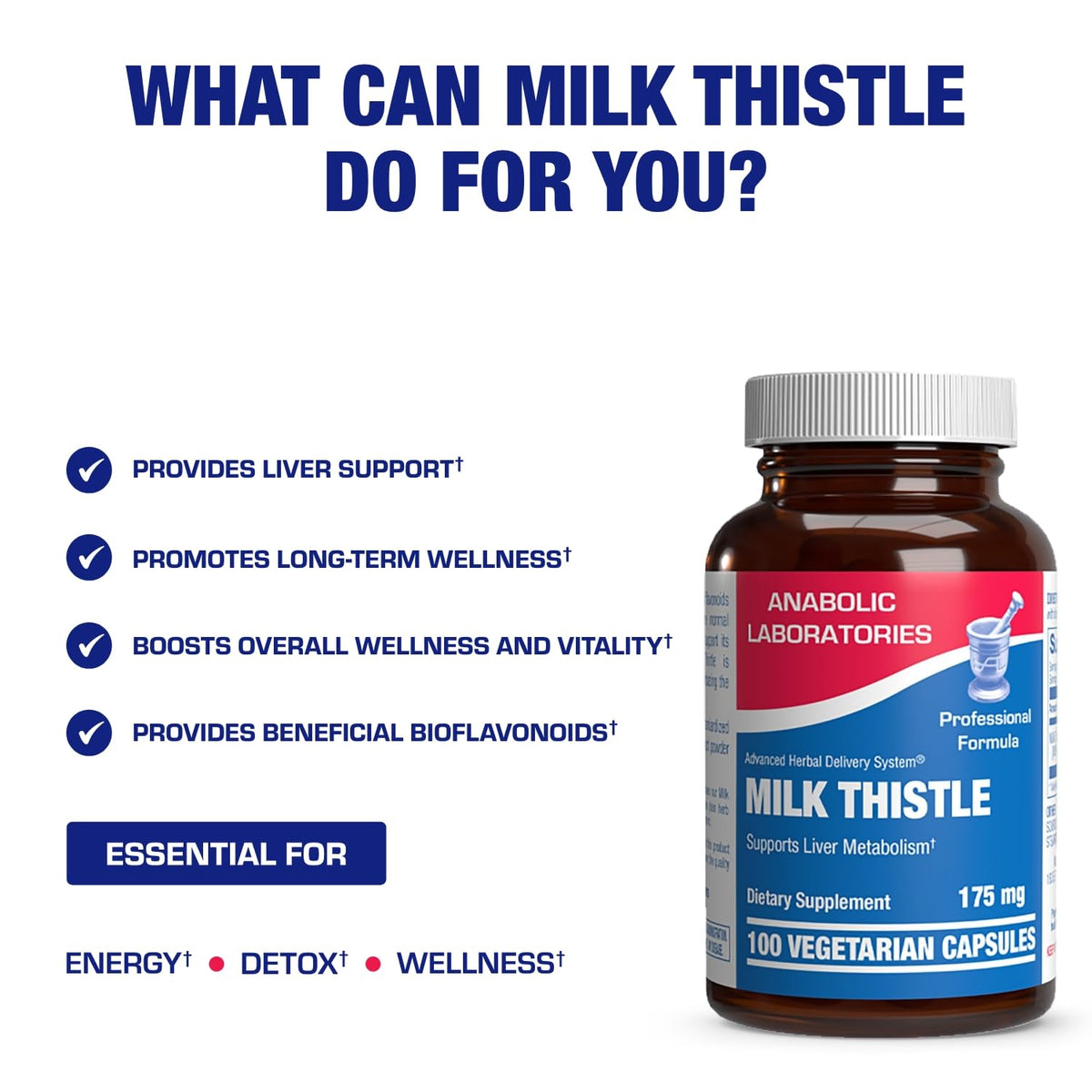 Anabolic Laboratories Silymarin Milk Thistle Extract - 100 Capsules - image 5