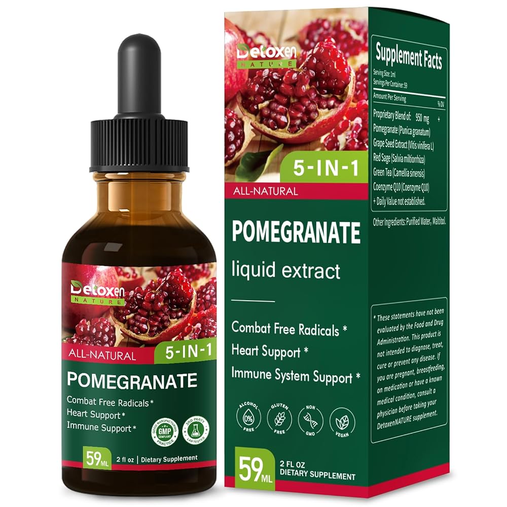 DetoxenNATURE Pomegranate Extract Liquid Drops.