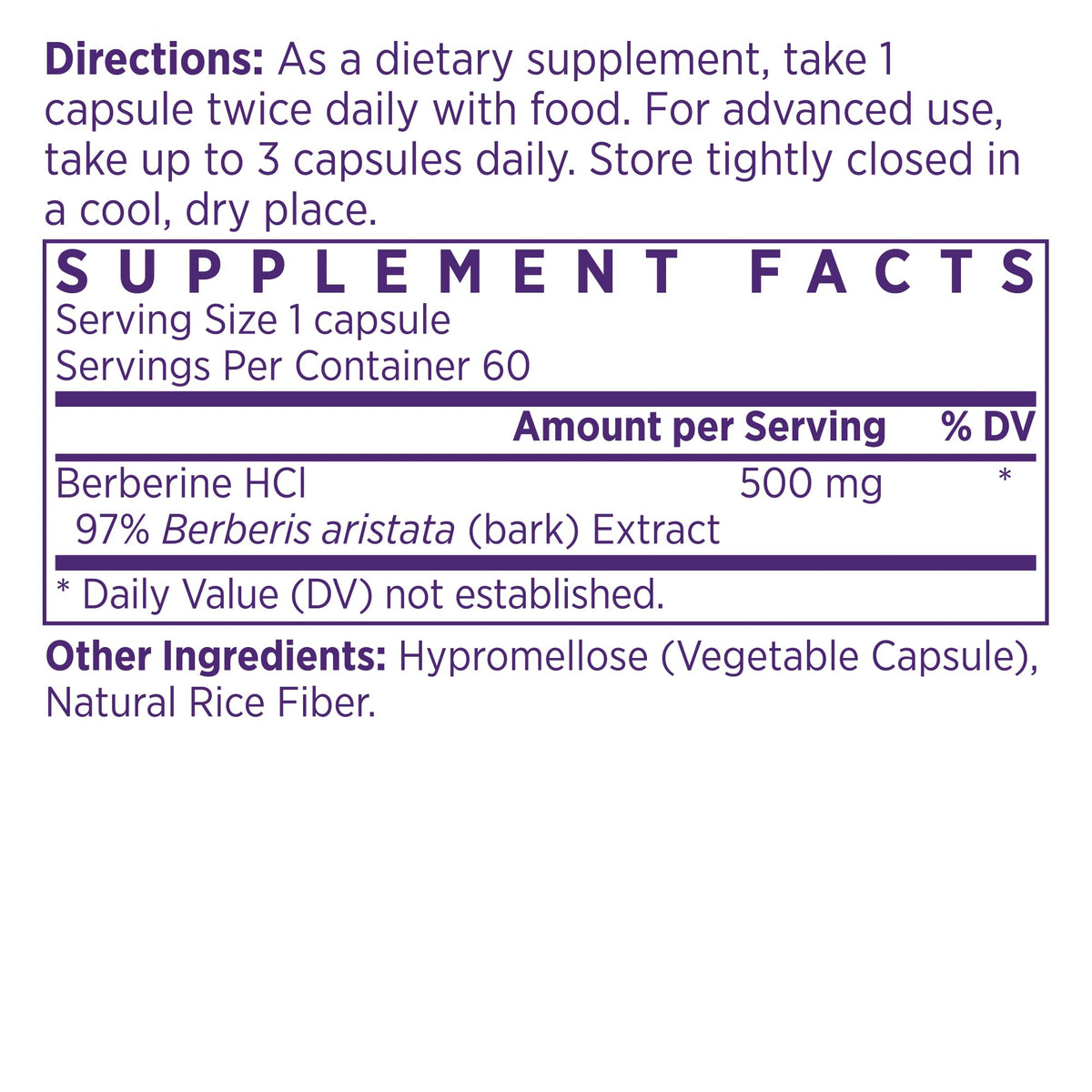 NAOMI Himalayan Berberine 1000-1500mg - 60 Capsules - image 2