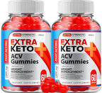 Indelo Extra Keto ACV Gummies Advanced Formula - 120 Gummies