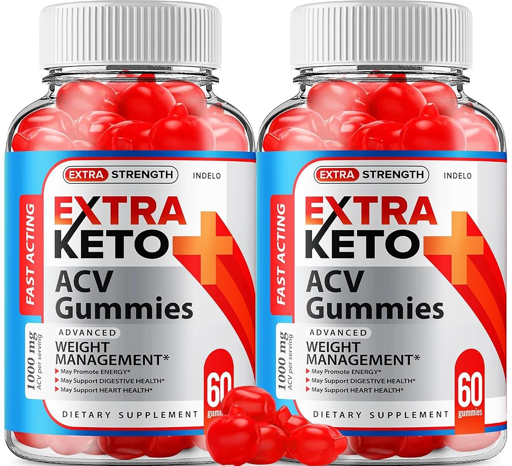 Indelo Extra Keto ACV Gummies Advanced Formula - 120 Gummies