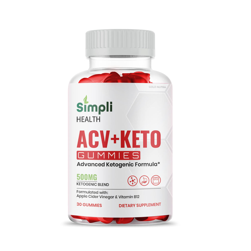 Gold Nutra Simpli Health ACV Keto Gummies Maximum Strength - 1 Pack