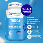 Herbtonics TUDCA 1000mg Liver Cleanse with Milk Thistle - 60 Capsules - image 2