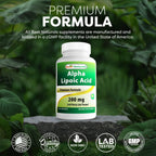 Best Naturals Alpha Lipoic Acid 200 Mg 120 Capsules