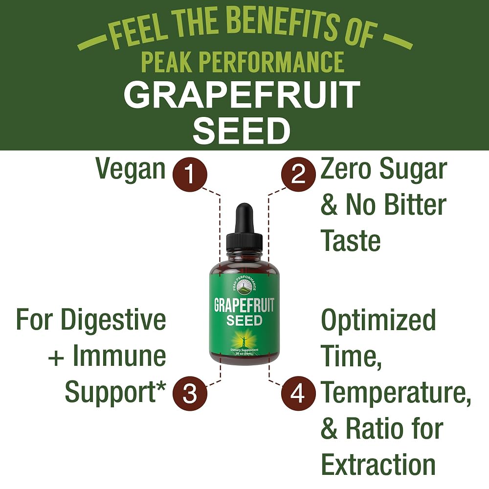 Peak Performance Grapefruit Seed Extract Liquid Drops - 2 Fl Oz - image 2